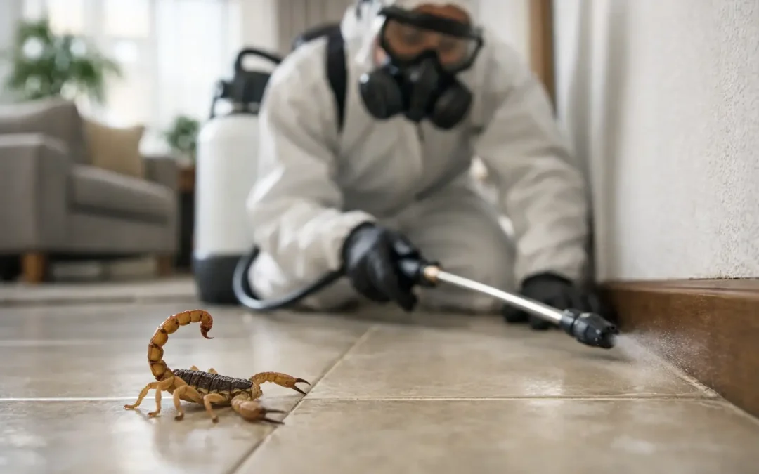 Fumigación de alacranes en casas de Chihuahua