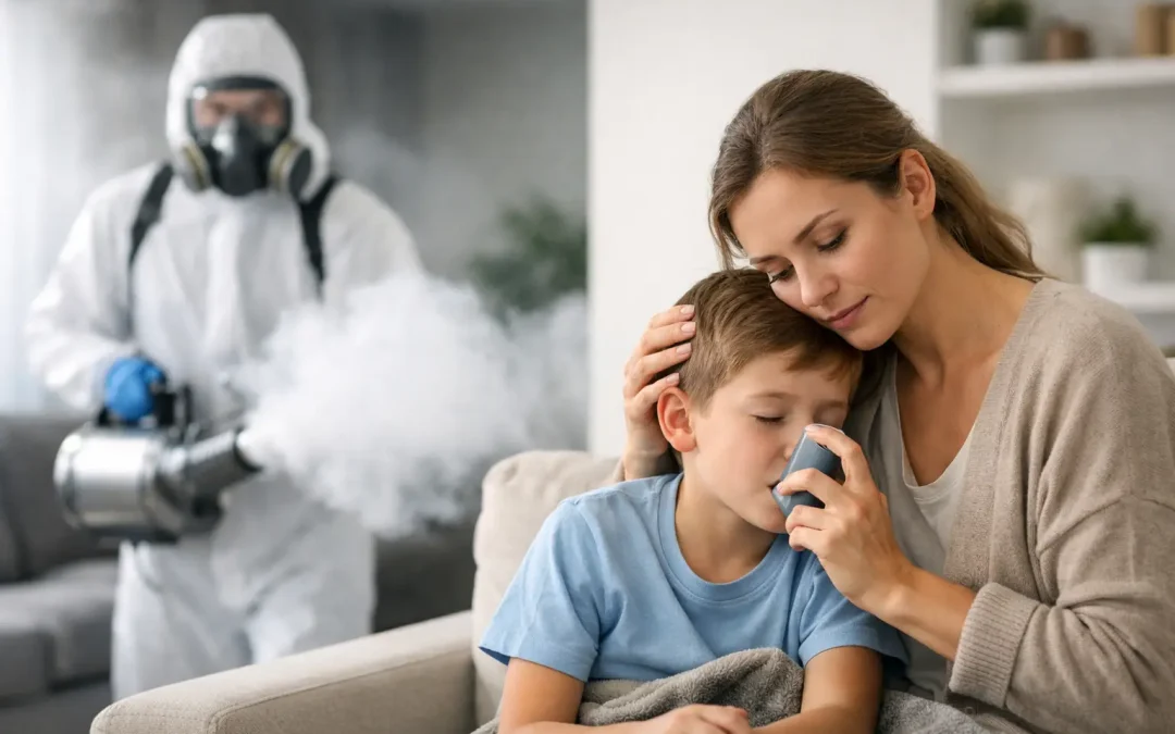¿Es segura la fumigación en casas con asmáticos?