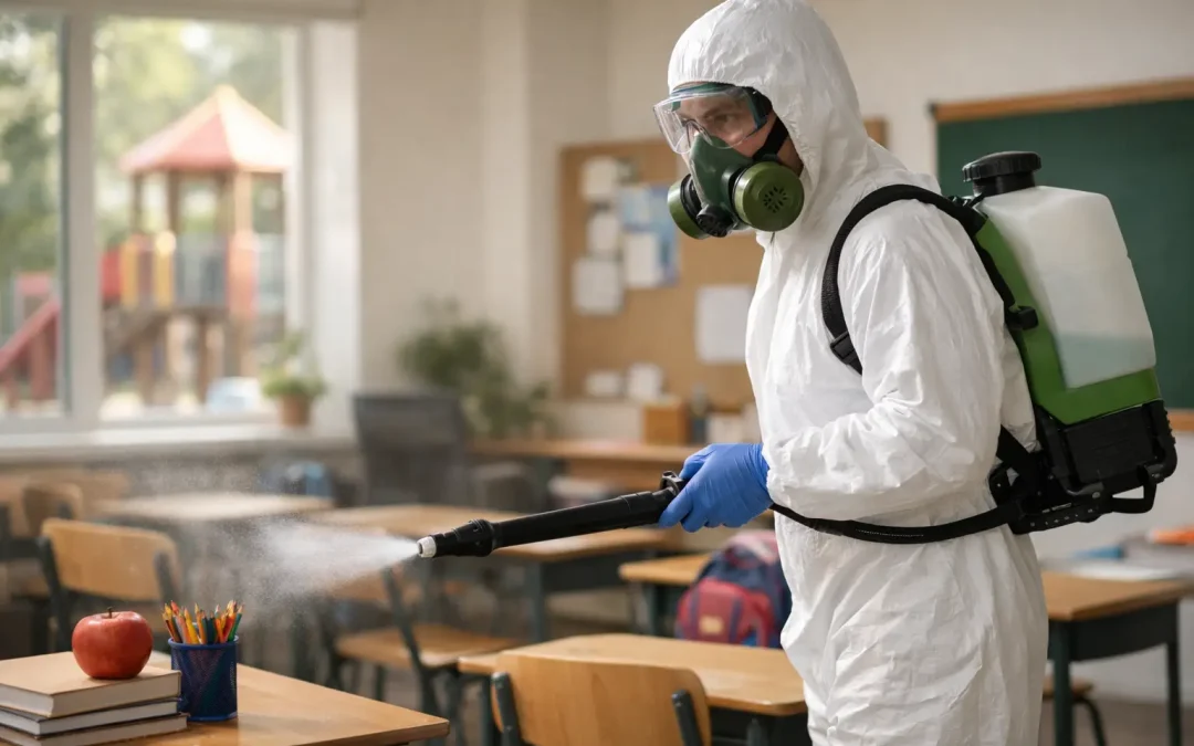 Fumigación segura en escuelas de Chihuahua