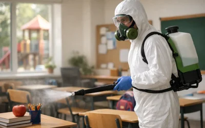 Fumigación segura en escuelas de Chihuahua